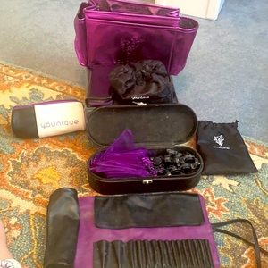 Lot of Younique makeup bags